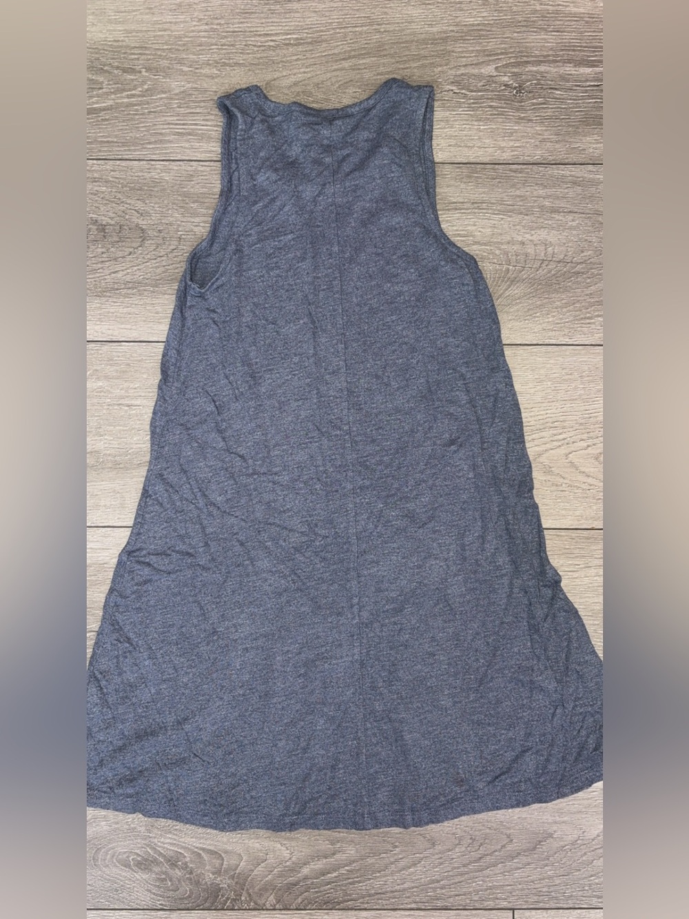 Madewell Size Small Tank Dress Blue/Gray Knee Length EUC Comfy - Picture 2 of 6